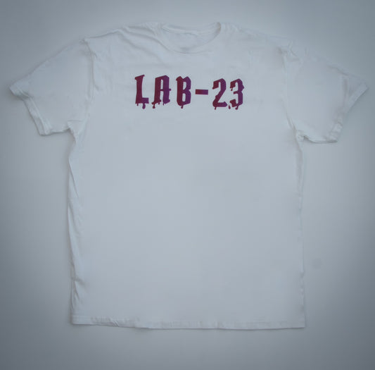 LAB-23 White short sleeve T-shirt